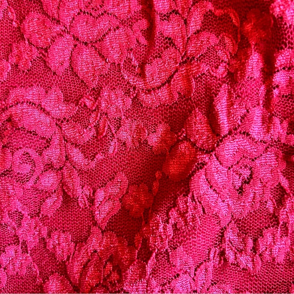 NWOT! | Moda International | Pink/Red Lace V-Neck Tank Top | Size S - Picture 5 of 10